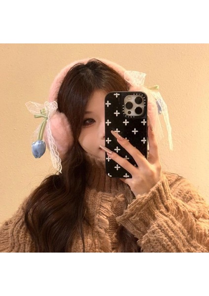 Sevimli Fiyonk Fiyonk Sıcak Kulak Koruma Kulak Manşonları Kadın (Yurt Dışından)