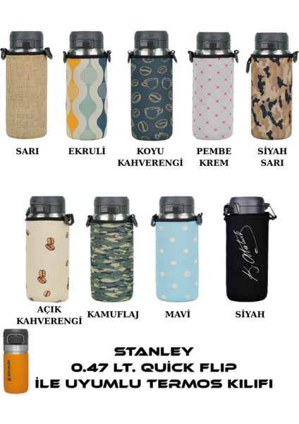 Quick Flip 0.47 Lt. ile Uyumlu Omuz Askılı Termos Kılıfı