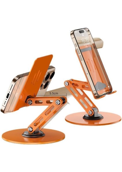 Tam Metal Masaüstü 360 ° Dönebilir Katlanır Braket Alüminyum Alaşımlı Cep Telefonu Tablet Masaüstü Canlı Stand Tembel Insanlar (Yurt Dışından) fiyatları