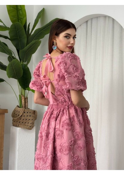 Wear Sırt Bağlama Detaylı Elbise