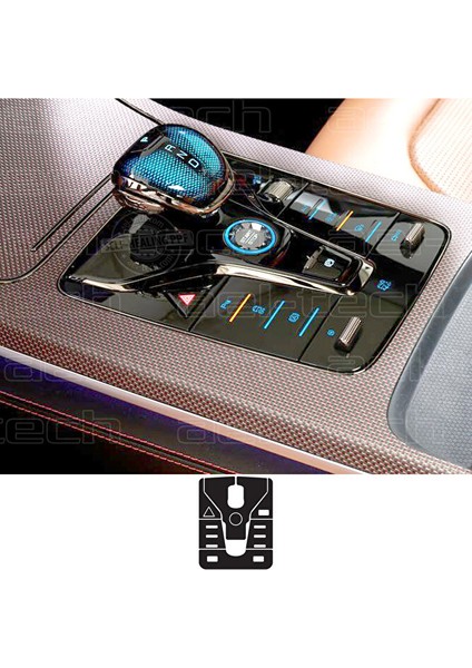 Byd Han Uyumlu Vites Etrafı Piano Black Tpu Koruyucu 6 Lı Set fiyatları