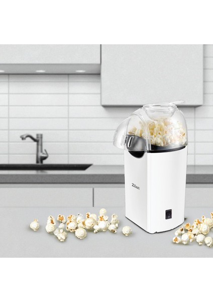 ZLN8044 Popcorn | Patlamış Mısır Makinesi | 1200W | Yağsız ve Sağlıklı Pişirme | Beyaz