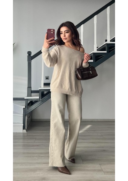 Taş Düşük Omuz Sakallı Kazak