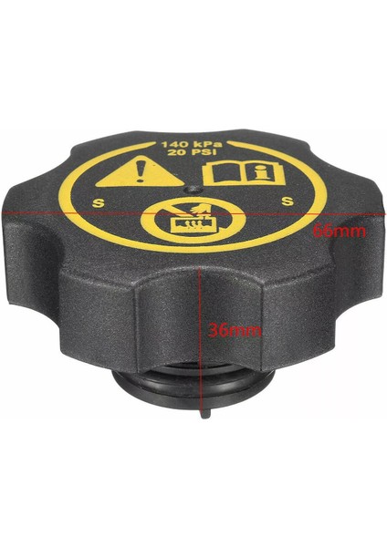 Opel Corsa E 2014-2019 Uyumlu Radyatör Yedek Su Deposu Kapağı 1305248 13502353