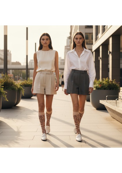 Leopard Socks – Desenli Unisex Soket Çorap