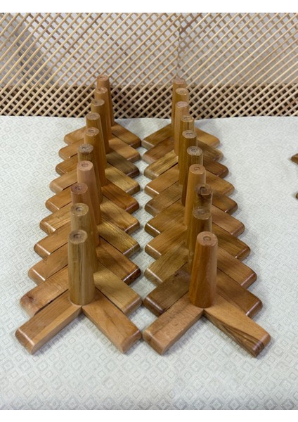 1. Sınıf Gürgen Ağacı 15 cm Açık Ceviz Mobilya Koltuk Tv Ünitesi Yükseltme Ayakları 20'li Set