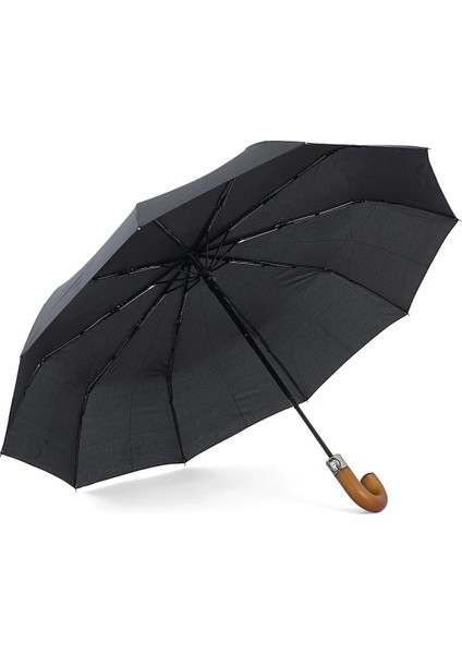 Klasik Ahşap Baston Saplı 10 Fiber Telli Full Otomatik Şemsiye fiyatları