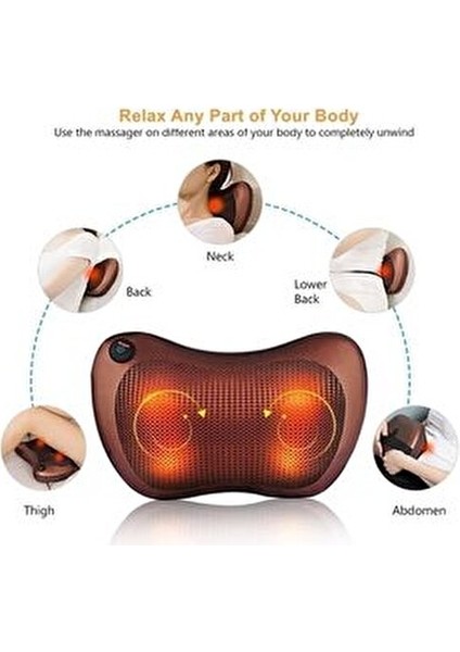 Ovmalı Masaj Aleti Yoğurma Masajı Fonksiyonu ile Pratik Kullanım Sunan Hafif ve Taşınabilir