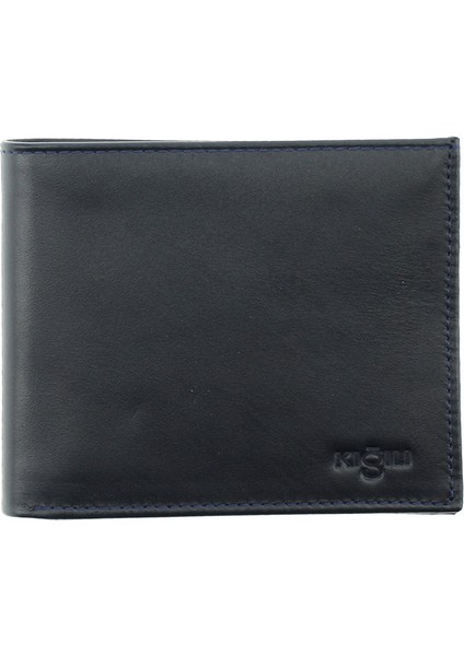 Düz Erkek Kartlık Bölmeli Deri Cüzdan