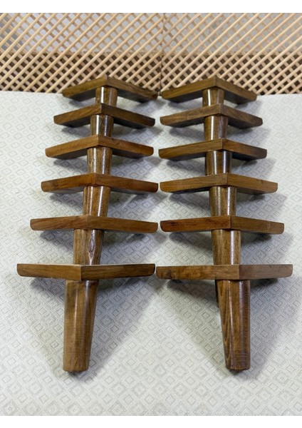 1. Sınıf Gürgen Ağacı 15 cm Koyu Ceviz Mobilya Koltuk Tv Ünitesi Yükseltme Ayakları 12'li Set fiyatları