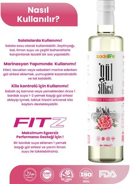Gül Sirkesi 500 ml fiyatları