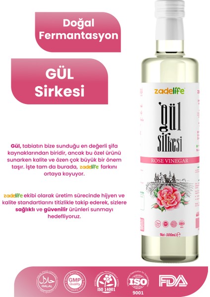 Gül Sirkesi 500 ml modelleri