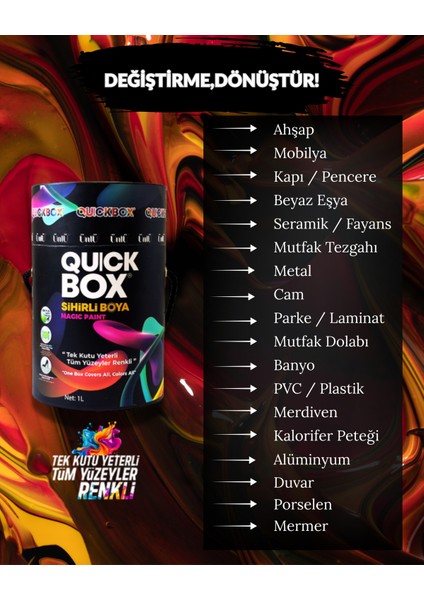 Quickbox Sihirli Boya 1 L fırsatları