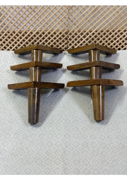 1. Sınıf Gürgen Ağacı 15 cm Koyu Ceviz Mobilya Koltuk Tv Ünitesi Yükseltme Ayakları 6'lı Set fiyatları