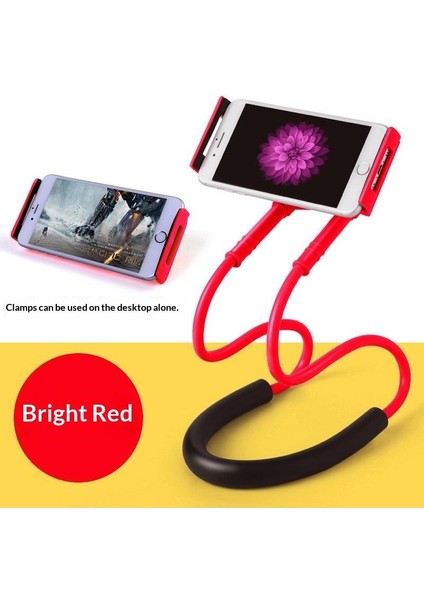 Başucu Sie Tutucu Masaüstü Canlı Tablet Tutucu Tembel Yaka Tutucu Asılı Boyun Tutucu (Yurt Dışından)