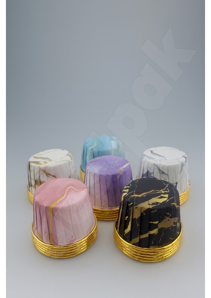 24 Adet Cupcake Kapsülü - Desenli Kek Kalıbı - Tek Kullanımlık - Fırınlanabilir - Cupcake Kağıdı fiyatları