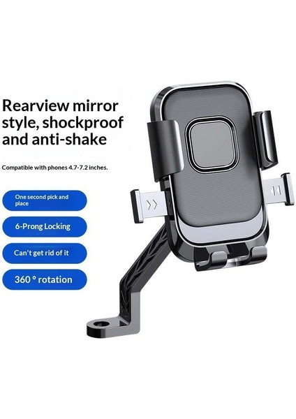 Yeni Elektrikli Araba Araba Cep Telefonu Tutucu Bisiklet Motosiklet Paket Servisi Olan Restoran Navigasyon Cep Telefonu Titreşim Önleyici Destek Braketi (Yurt Dışından)