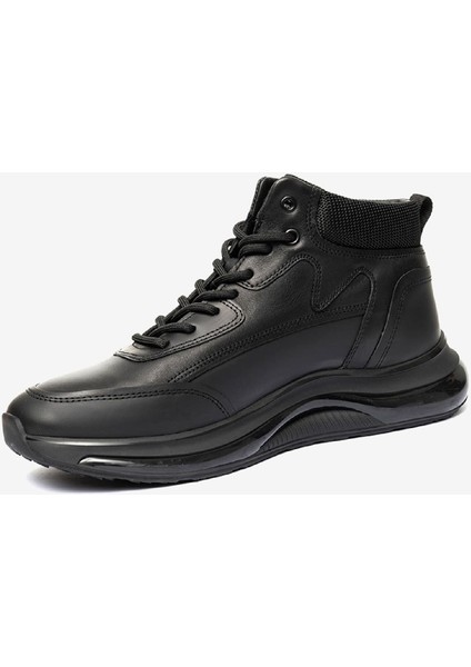 Erkek Siyah Hakiki Deri Sneaker Bot 3K1UB16490