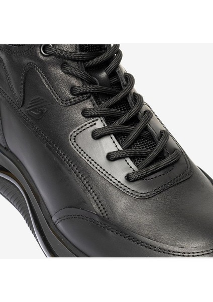 Erkek Siyah Hakiki Deri Sneaker Bot 3K1UB16490