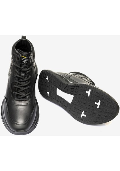 Erkek Siyah Hakiki Deri Sneaker Bot 3K1UB16490