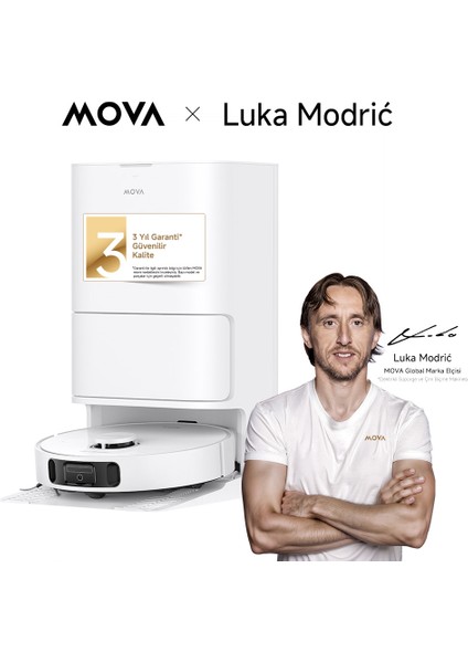 E30 Ultra Robot Süpürge Ve Paspas, 7.000pa Vormax™ Emiş Gücü, 3 Yıl Garanti