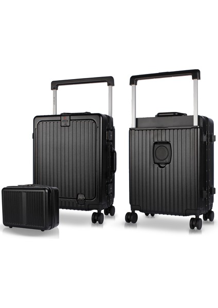 Bold Pc Policarbon 2'li Valiz Seti (Kabin ve Makyaj) Siyah fiyatları