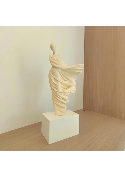 El Yapımı Taş Döküm Soyun Kadın Heykeli Dekoratif Taş Biblo 25 cm modelleri