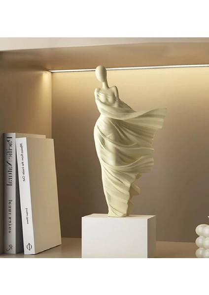 El Yapımı Taş Döküm Soyun Kadın Heykeli Dekoratif Taş Biblo 25 cm indirimleri