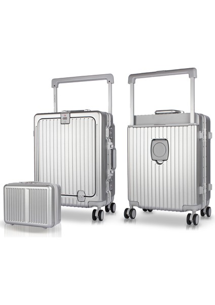 Bold Pc Policarbon 2'li Valiz Seti (Kabin ve Makyaj) Silver fiyatları