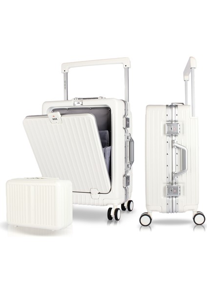 Bold Pc Policarbon 2'li Valiz Seti (Kabin ve Makyaj) Beyaz fırsatları