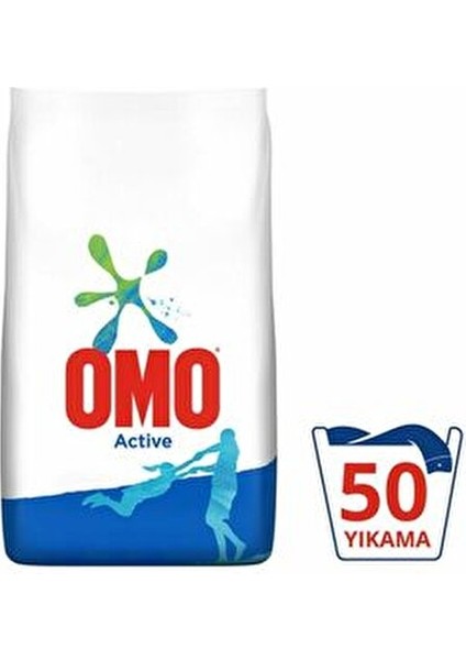 Active Toz Çamaşır Deterjanı 7.5kg Beyazlar ve Renkliler İçin Süper Ekonomi ve Leke Çıkarma fiyatları