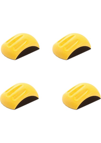 4x 6 Inç El Zımparalama Bloğu Kanca ve Döngü Zımpara Kağıdı El Pedi Parlatma Pedi Aşındırıcı Aletler (Yurt Dışından)