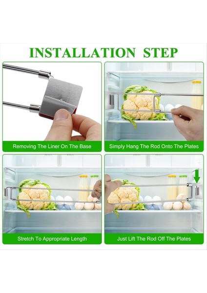 Rv Buzdolabı Çubukları 12 44IN-24IN-2422 63IN Ayarlanabilir Paslanmaz Çelik Rv Buzdolabı Gerilim Çubukları Rv Buzdolabı Uzatılabilir Çubuklar (Yurt Dışından) modelleri