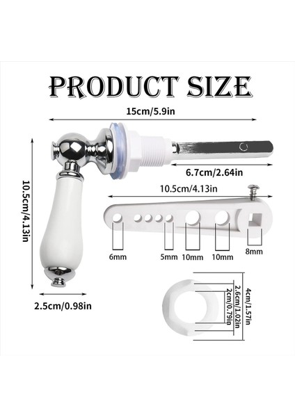Seramik Tuvalet Aydınlatma Sapı Tuvalet Kulpları Flush Lever Geleneksel Viktorya Tarzı Tuvalet Sapı Yedek Kiti (Yurt Dışından) modelleri