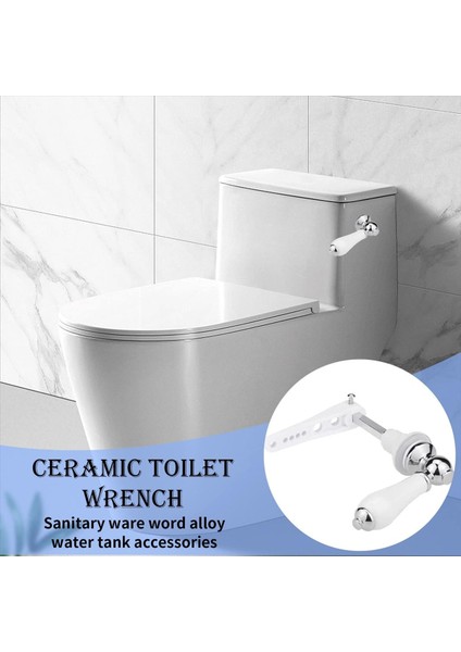 Seramik Tuvalet Aydınlatma Sapı Tuvalet Kulpları Flush Lever Geleneksel Viktorya Tarzı Tuvalet Sapı Yedek Kiti (Yurt Dışından) fırsatları