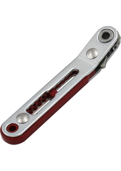 Mini Cırcır Anahtarı 1/4 Inç Sürücü Soketi Altıgen Tornavida Biti Çift Kafa Cırcır Anahtarı ile Iki Bit Başlık Dirseği (Yurt Dışından)