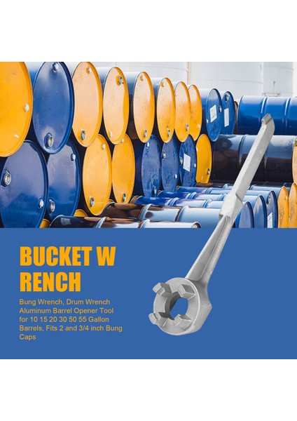 Bung Anahtarı Drum Anahtarı Alüminyum Varil Açıcı Aracı 10 15 20 30 50 55 Galon Varil 2 ve 3/4 Inç Bung Caps (Yurt Dışından) fırsatları