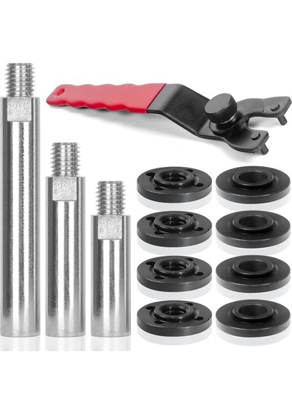 Açılı Öğütücü Uzatma Mili Bağlantı Çubuğu 12 Pcs Açı Trıp Tıcakları 5/8-11 Iplik (Yurt Dışından)