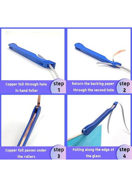 Yeni Vitray El Foiler Alet Vitray El Foüden Alet Cam Bakır Folyo El Foiler (Yurt Dışından) fırsatları
