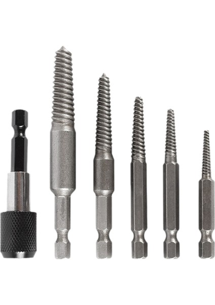 5 Pc Hasarlı Ekstraktör Matkap Bit Seti Hex Saflı Hasarlı Cıvata Vidası Sapı Çıkarıcı Extractor Alet Seti Slayt Çıkarıcı (Yurt Dışından)