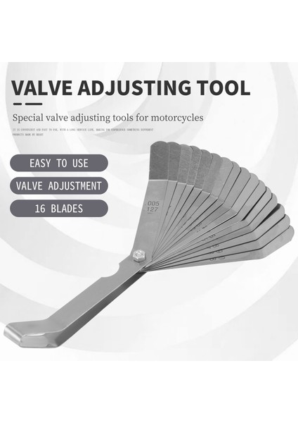 3 Pcs Motor Valf Vidası Ayarlama Tulumu Alet Valf Boşluğu Ayar Araçları + Feeler Gauge 0 005 - 0 020 Inç (Yurt Dışından) fırsatları
