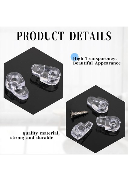 25 Paket Ayna Montaj Klipsleri Kiti Duvar Camı Tutan Klipsler Için Yuvarlak Ayna Askıları Kit Net Ayna Montaj Klipsleri (Yurt Dışından) modelleri