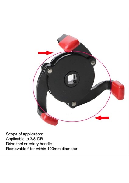 Motosiklet Evrensel Yağ Filtresi Anahtarı Aracı 60-100MM Ayarlanabilir Tek Yönlü 3 Çeneli Filtre Anahtarı Araba Tamir Aracı (Yurt Dışından) indirimleri