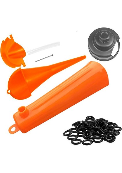 Harley Aracı Için Yağ Değişimi Kiti Yağ Filtresi Anahtarı Yağ Hunileri Seti Motosiklet Birincil Kasa Petrol Hunisi 50 Pcs O-Rıng (Yurt Dışından)