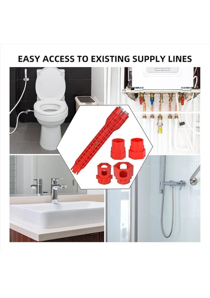 14 Arada 1 Çok Işaretli Lavabo Musluk Kurulum Aracı Çok Fonksiyonlu Lavabo Musluk Kurulum Aracı Lavabo Toplama Aracı (Yurt Dışından) fırsatları