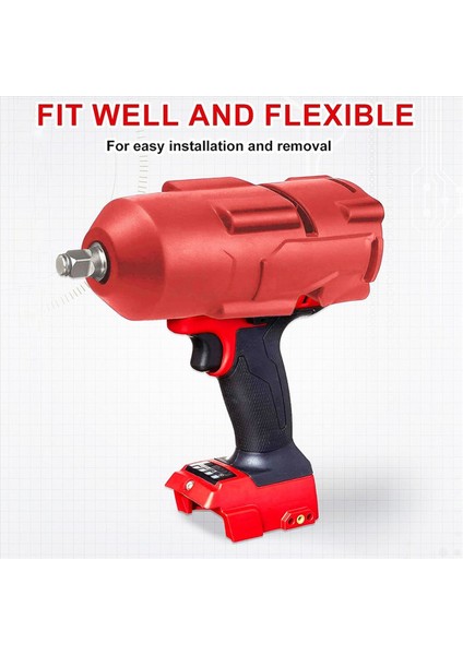 2x 49-16-2767 Tork Etkisi Milwaukee M18 Yakıt Tork Etki Anahtarı Için Koruyucu Önyükleme 2767-20 ve 2863-20 Kırmızı (Yurt Dışından) fiyatları