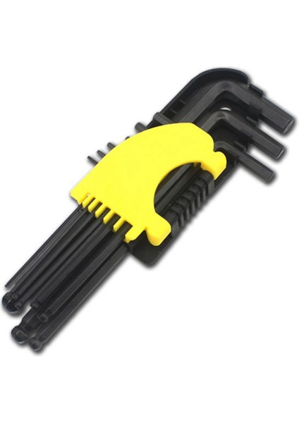 9 Arada Top-Uç Hex Anahtar Seti Altıgen Tornavida Alet Seti Kare Anahtar Erik Altıgen Anahtarı (Yurt Dışından)