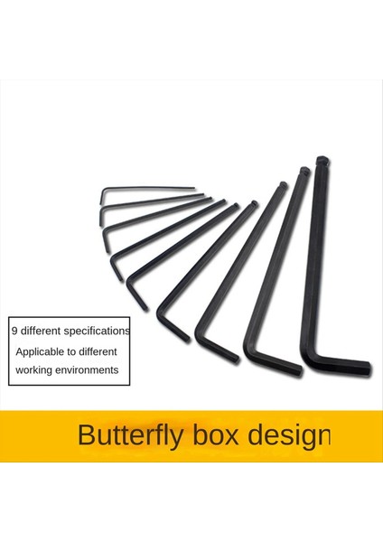 9 Arada Top-Uç Hex Anahtar Seti Altıgen Tornavida Alet Seti Kare Anahtar Erik Altıgen Anahtarı (Yurt Dışından) indirimleri