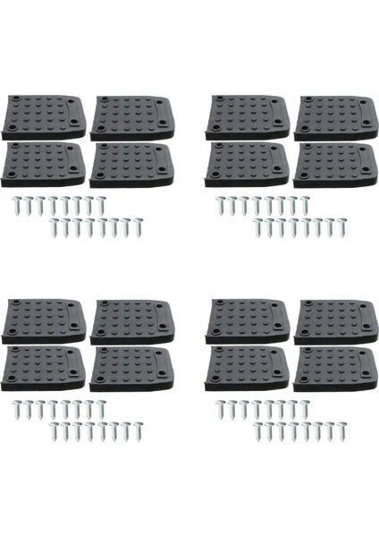 Tapı Tabanları Alçıpan Için Kayma Önleyici Pedler 16PCS Stilt Roles Değiştirme Kiti Kaymaz Ayak Pedleri Inşaat Tripod Mat (Yurt Dışından)
