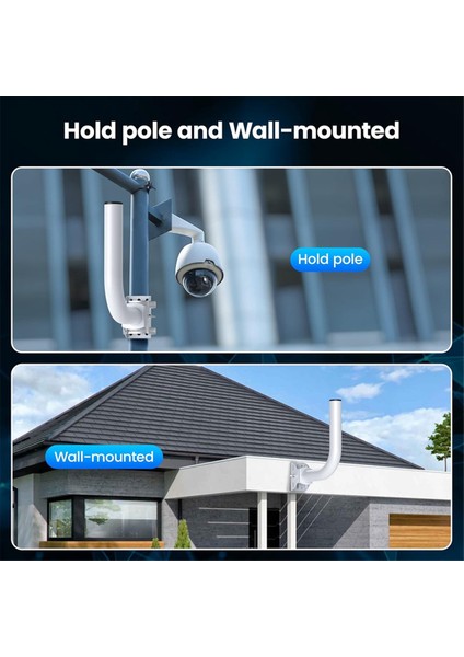 Dış Mekan Anten Için Ap Erişim Noktası Istemcisi 2 Pack Için Ayarlanabilir Evrensel Kablosuz Köprü Braket Montaj Kiti (Yurt Dışından)